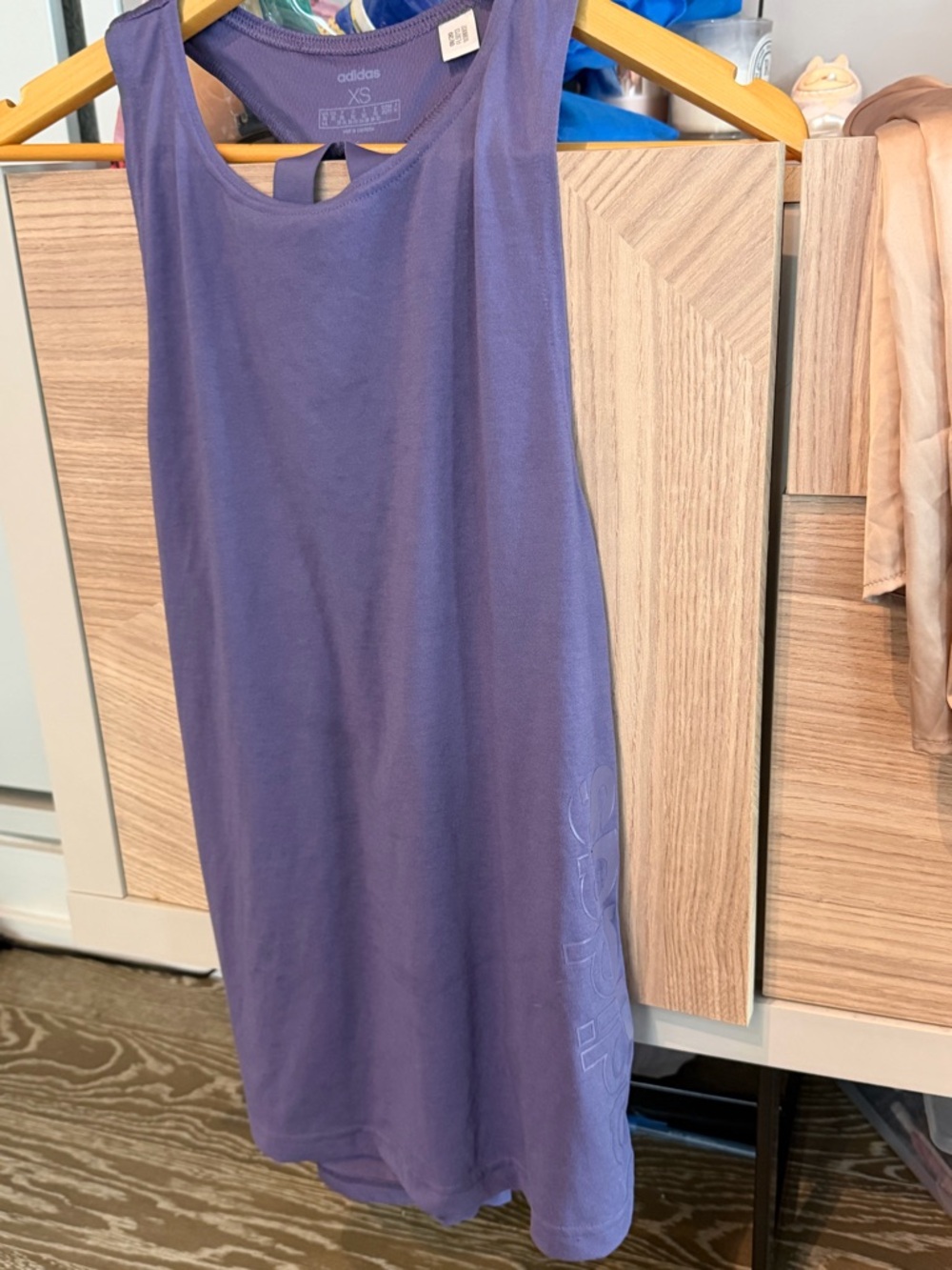 adidas Purple Sleeveless tank